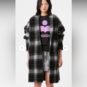 ISABEL MARANT WOOL BLEND OVERSIZED COAT